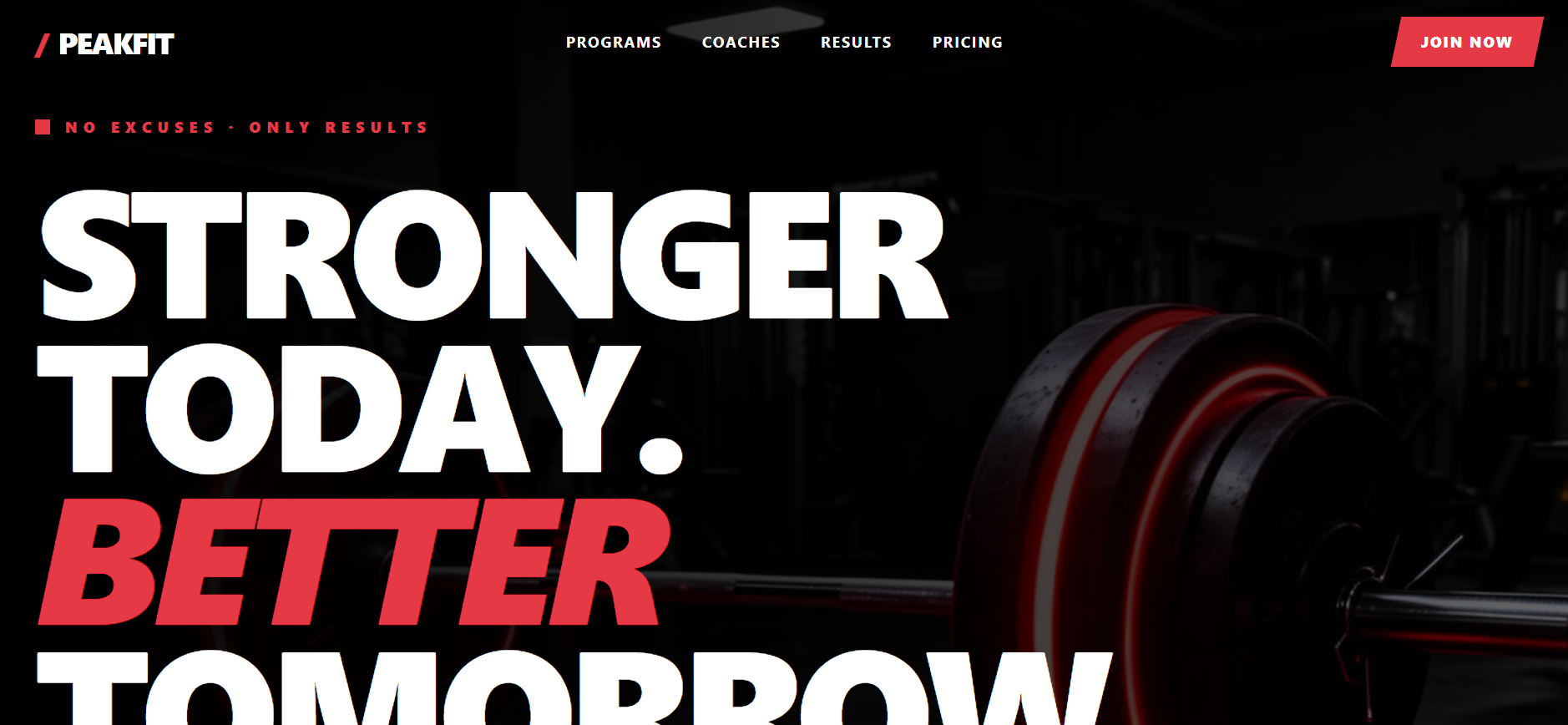PeakFit website preview